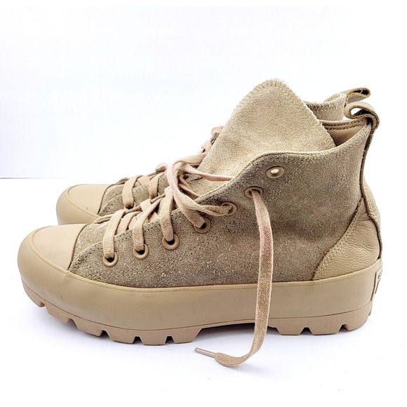 Converse Ctas Lugged Hi Boot Suede Nomad Khaki Sneakers - Size‎ 8 - Picture 3 of 9